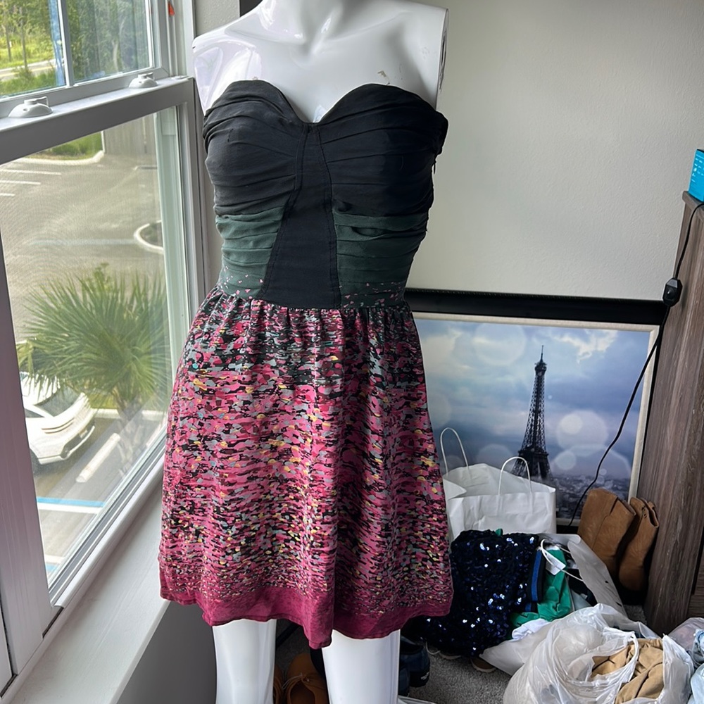 CHARLIE JADE SILK MINI DRESS SIZE XS NWOT